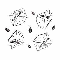 Watercolor tiles with cute fig leaves and violets concept as Seamless watercolor tiles featuring minimal cute fig leaves and charming violets creating a lush and sophisticated gift v1 vector