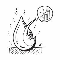 Water drop reflecting stock market data concept as A water drop on a petal reflecting stock market data symbolizing the blend of natural elements and financial analytics in Photo v1 vector
