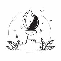 Water drop reflecting business negotiation concept as A water drop on a leaf reflecting a business negotiation symbolizing the harmony between nature and corporate decision making v1 vector