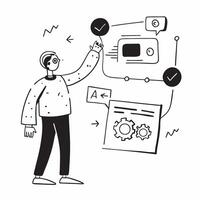Virtual financial planner concept as A virtual financial planner using AI to create personalized financial plans highlighting the future of automated financial services in Photo S v1 vector