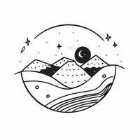 Unseen deserts in Morocco concept as Discover Moroccos unseen deserts where vast sand dunes and starry skies create a mesmerizing landscape Experience the beauty and solitude of t v1 vector