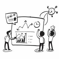 Team struggling with project deadlines concept as A team struggling to meet project deadlines highlighting low performance and the impact on business growth in Photo Stock Concept v1 vector
