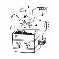 Sustainable urban farming concept as Sustainable urban farming using vertical gardens and hydroponics showcasing the integration of advanced technology and eco friendly agriculture v1 vector