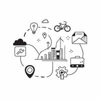 Sustainable Water Management concept as Businesses implement sustainable water management systems to conserve water and reduce environmental footprint in Photo Stock Concept v1 vector