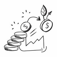 Stacked coins with a small plant growing concept as Stacked coins with a small plant growing symbolizing financial growth investment and cost saving for future success in Photo St v1 vector