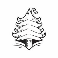 Spruce tree isolated on white background concept as A classic spruce tree isolated on a white background featuring its dense needle like leaves and symmetrical shape perfect for ho v1 vector