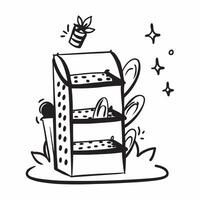 Spice rack isolated on white background concept as A stylish spice rack isolated on a white background representing home cooking organization and kitchen decor Ideal for kitchen h v1 vector