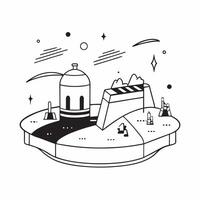 Smart hydrotherapy baths concept as A futuristic resort with smart hydrotherapy baths offering advanced water therapy and relaxation for a rejuvenating wellness experience in Phot v1 vector