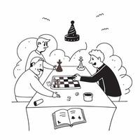 Seniors enjoying a game of chess in the park concept as A candid shot of seniors enjoying a game of chess in the park showcasing strategy leisure and companionship with natural exp Clean Version 2 vector