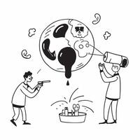 Scientists studying pollution impact on wildlife concept as High resolution image of scientists studying the impact of pollution on wildlife with a glossy backdrop highlighting hum v1 vector