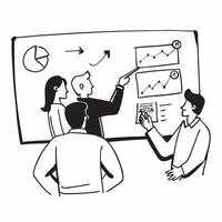 Sales team strategizing with whiteboard concept as A sales team strategizing with a whiteboard illustrating effective time management collaboration and high performance in achievin v1 vector
