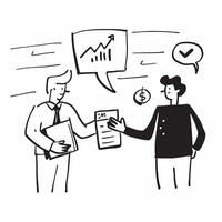 Salesperson closing a deal concept as A salesperson successfully closing a deal representing high performance in time management and strategic planning for sales growth in Photo S v1 vector