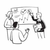 Sales team discussing marketing strategies concept as A sales team discussing marketing strategies symbolizing effective time management collaboration and high performance in achie v1 vector