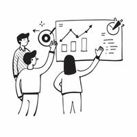 Sales team analyzing quarterly performance concept as A sales team analyzing their quarterly performance highlighting data analysis strategic planning and high performance in achie v1 vector