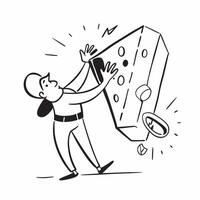 Rock climbing indoors concept as A man rock climbing indoors emphasizing the physical challenge and thrill of this engaging and adventurous hobby in Photo Stock Concept v1 vector
