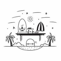 Romantic beach dinner concept as High resolution image of a romantic beach dinner setup with a glossy backdrop showcasing the intimate and luxurious dining experience at beach reso v1 vector