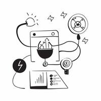 Renewable energy data analytics platform concept as A platform providing data analytics for renewable energy sources highlighting the role of digital information in optimizing gree v1 vector