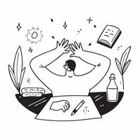 Relaxing at a spa concept as A person relaxing at a spa representing a good day of self care relaxation and rejuvenation in Photo Stock Concept v1 vector