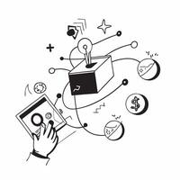 Quantum computing in finance concept as Quantum computing systems used in financial modeling and analysis representing the cutting edge future of financial technology in Photo Sto v1 vector