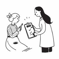 Pregnant woman at a prenatal check up concept as A pregnant woman attending a prenatal check up emphasizing the importance of prenatal care and regular health monitoring during pre v1 vector