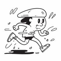 Person jogging in rain concept as High resolution image of a person jogging in the rain with a glossy backdrop symbolizing perseverance and activity in the rainy season in Photo S v1 vector