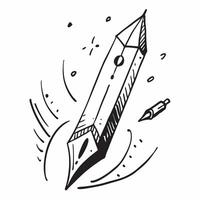 Pen isolated on white background concept as A high quality pen isolated on a white background representing writing business and professional documentation ideal for office corporat Clean Version 2 vector