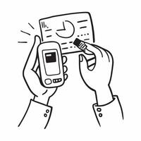 Patient using a glucose meter concept as A patient using a glucose meter to monitor blood sugar levels highlighting the importance of diabetes management and regular health monitor v1 vector