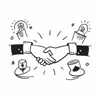 Partners working through joint venture disagreements concept as Partners working through disagreements in a joint venture highlighting low performance challenges and the impact on v1 vector