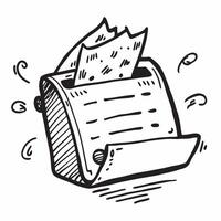 Paper shredder isolated on white background concept as A paper shredder isolated on a white background representing office security document management and business efficiency idea v1 vector