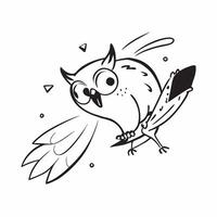 Owl swooping down on prey concept as An owl swooping down on its prey at night showcasing the silent and precise hunting skills of this nocturnal predator in Photo Stock Concept v1 vector