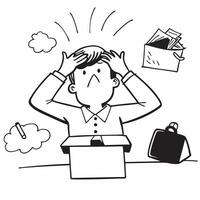 Office renovation delays concept as A business professional stressed by office renovation delays symbolizing a bad day filled with operational challenges and frustration in Photo v1 vector