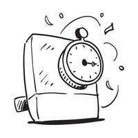 Office clock isolated on white background concept as A modern office clock isolated on a white background symbolizing time management productivity and business efficiency perfect f v1 vector