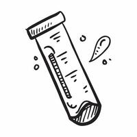Medical test tube isolated on white background concept as A medical test tube isolated on a white background symbolizing lab testing diagnostics and healthcare Ideal for healthcar v1 vector