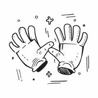 Medical gloves isolated on white background concept as A pair of medical gloves isolated on a white background representing hygiene infection control and healthcare Perfect for me Clean Version 2 vector