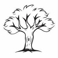 Maple tree isolated on white background concept as A beautiful maple tree isolated on a white background highlighting its distinctive palmate leaves and sturdy trunk perfect for se Clean Version 2 vector