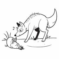 Komodo dragon hunting deer concept as A Komodo dragon hunting a deer in the grasslands showcasing its strength and survival skills as a top predator in Photo Stock Concept v1 vector