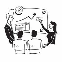 Joint venture project planning session concept as A joint venture team in a project planning session illustrating high performance collaboration and strategic planning for successf v1 vector