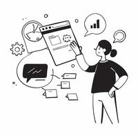 IT support technician assisting a client remotely concept as An IT support technician assisting a client remotely highlighting technical skills customer service and remote work in v1 vector
