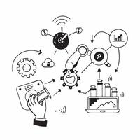 IoT for green industrial automation concept as Internet of Things IoT technology driving green industrial automation enhancing efficiency and reducing environmental impact through v1 vector