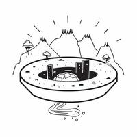Hidden hot springs in Iceland concept as Explore the hidden hot springs of Iceland nestled in remote locations These natural wonders offer a relaxing and rejuvenating experience a v1 vector