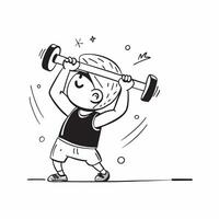 Having a great workout session concept as A person having a great workout session symbolizing a good day of fitness health and achievement in Photo Stock Concept v1 vector