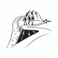 Group of hikers on ridge concept as High resolution image of a group of hikers walking along a mountain ridge with a glossy backdrop symbolizing camaraderie and the thrill of backp Clean Version 2 vector