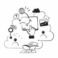 Green cloud computing for educational institutions concept as Cloud computing solutions for educational institutions focusing on sustainability enhancing learning experiences while v1 vector