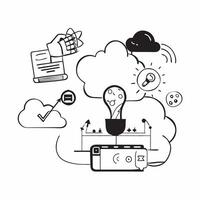 Green cloud computing for sustainable tourism concept as Cloud computing solutions for tourism focused on sustainability optimizing operations and reducing environmental impact thr v1 vector