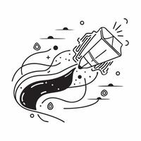 Glossy travel innovation waves concept as Digital art showcasing glossy travel innovation waves symbolizing the dynamic and innovative nature of travel technology in Photo Stock C v1 vector