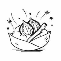 Glossy Thai food refinement concept as Digital art showcasing the refinement of Thai cuisine representing the elegance and luxury of gourmet dining in Photo Stock Concept v1 vector