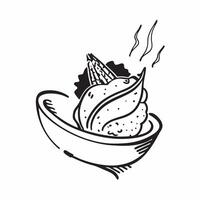 Glossy Thai food artistry concept as Digital art showcasing glossy Thai food artistry symbolizing the sophistication and innovation in luxury Thai food in Photo Stock Concept Clean Version 2 vector