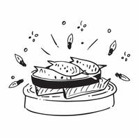 Glossy Spanish sardines on toast concept as Glossy sardines placed on crispy toast drizzled with olive oil and garnished with herbs creating a luxurious and delectable Spanish appe v1 vector