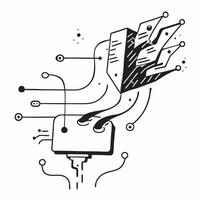 Glossy production data streams concept as Abstract digital art featuring glossy production data streams representing the flow and innovation in production technology in Photo Stoc v1 vector