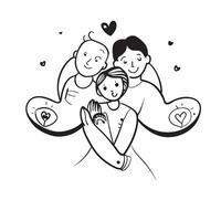 Glossy Parents Day Love concept as Abstract digital art featuring glossy Parents Day love symbolizing the bond and appreciation between parents and children in Photo Stock Concept v1 vector